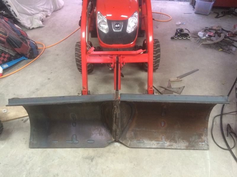72" V blade snow plow project for Kioti CS2410 My Tractor Forum
